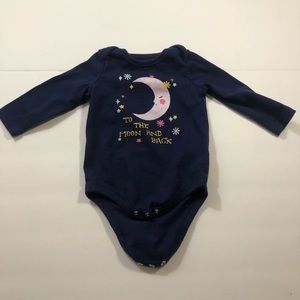 4/$10 Cat & Jack Dark Blue Long Sleeve Onesie